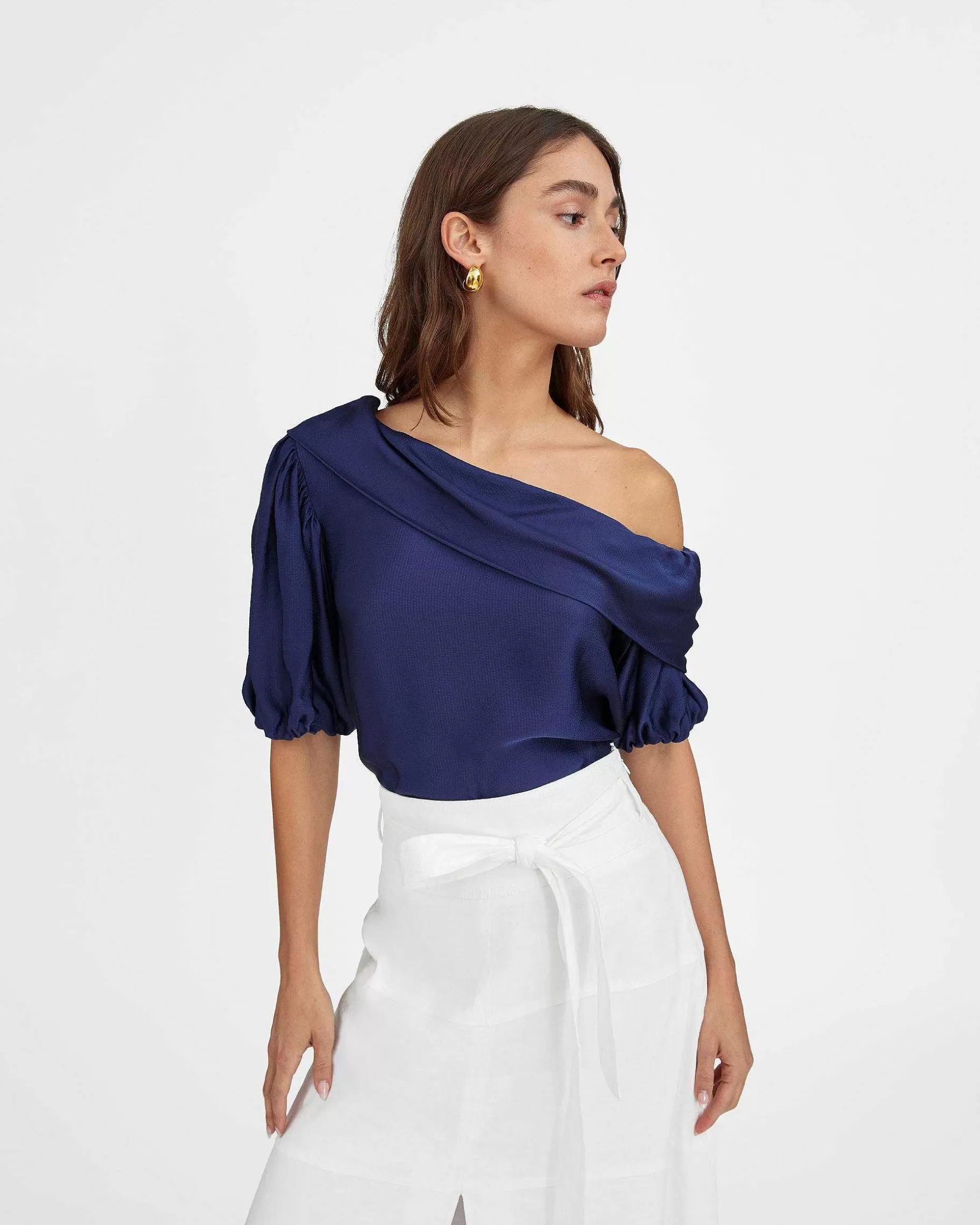 Tanya Taylor Satin Georgia Top Cheap