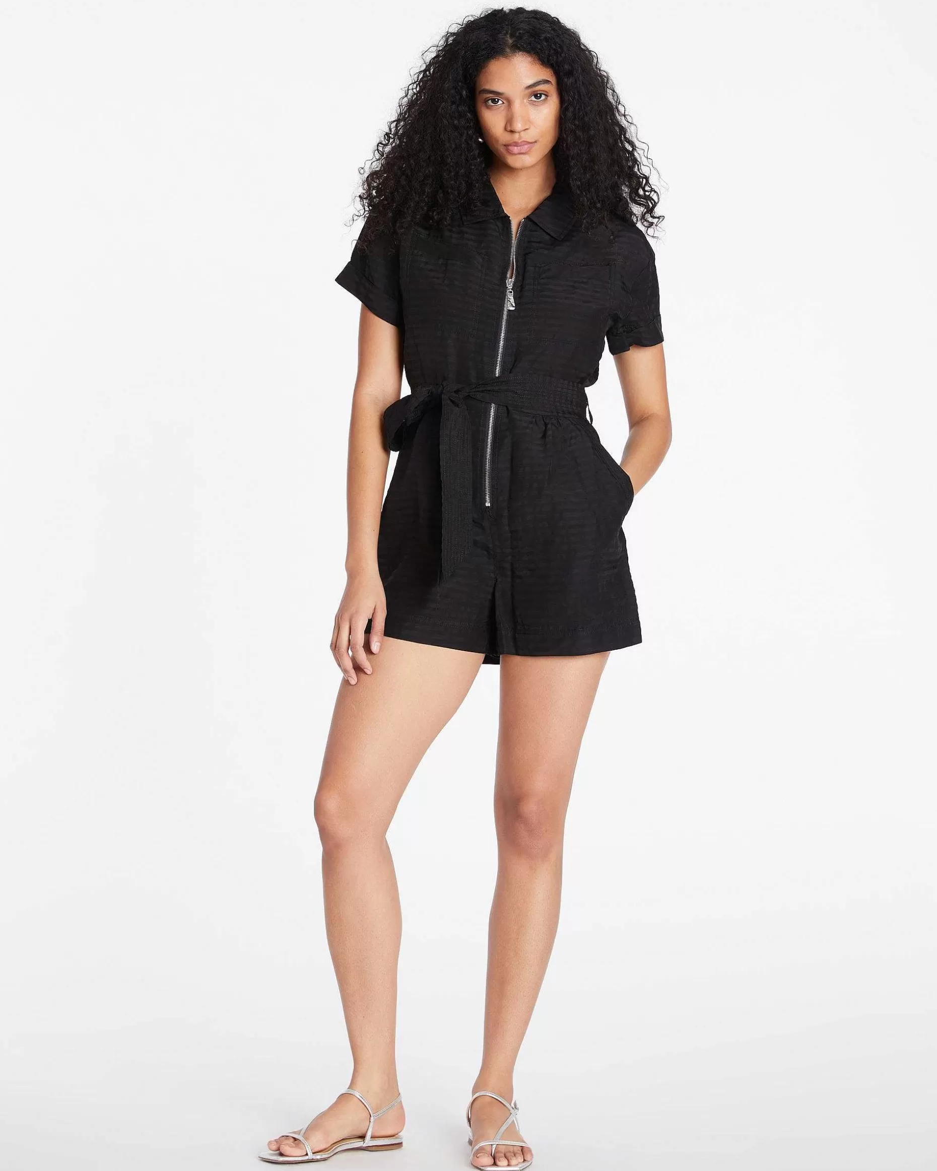 Tanya Taylor Short Sleeve Skye Romper Sale