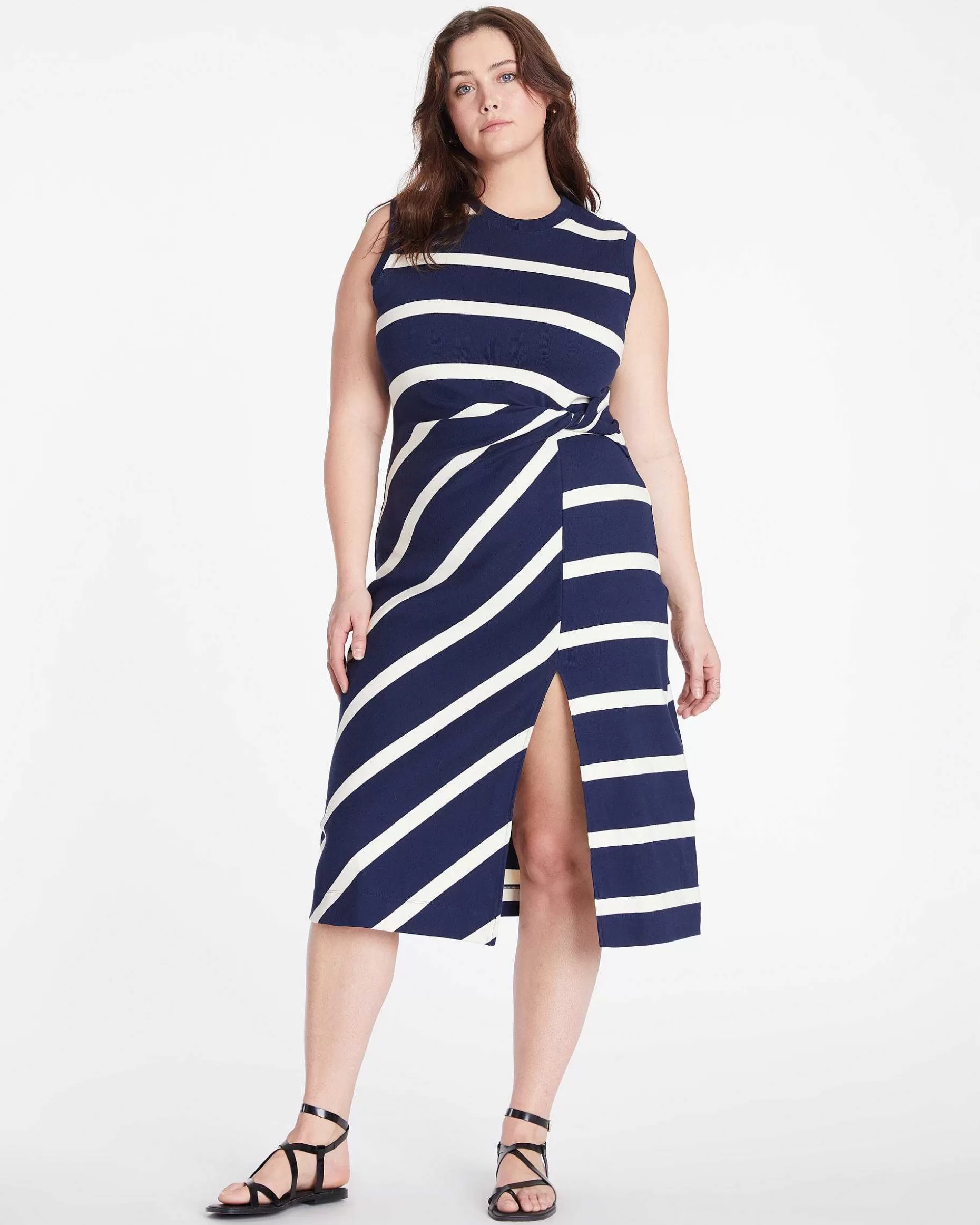 Tanya Taylor Sleeveless Striped Cody Dress Sale